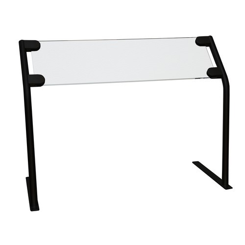 CHOISISSEZ VUE / BOUCLIER DE SOUFFLE (CADRE, EXCL. VUE) DIM. 75X35X63.5CM. ACIER INOXYDABLE REVÊTEMENT NOIR