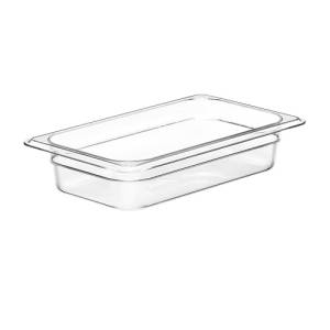 GASTRONORM-BEHÄLTER POLYCARBONAT OHNE DECKEL GN 1/4-65MM. TIEF