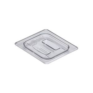GASTRONORM COVER POLYCARBONATE GN 1/6 WITH HANDLE COLOR TRANSPARENT