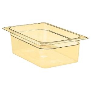 GASTRONORM TRAY HOT-PAN WITHOUT LID GN 1/2-100MM. DEEP COLOR AMBER CAMBRO