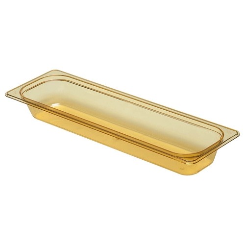 Gastronormbak Hot-Pan zonder deksel gn 2/4-100mm. diep kleur Amber Cambro