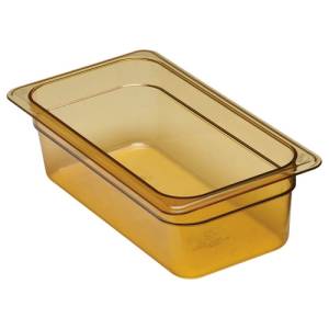 GASTRONORM TRAY HOT-PAN WITHOUT LID GN 1/3-100MM. DEEP COLOR AMBER CAMBRO