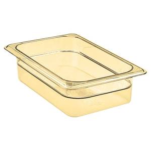 GASTRONORM TRAY HOT-PAN WITHOUT LID GN 1/4-65MM. DEEP COLOR AMBER CAMBRO