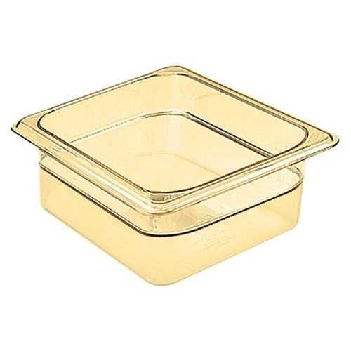 Gastronormbak Hot-Pan zonder deksel gn 1/6-65mm. diep kleur Amber Cambro