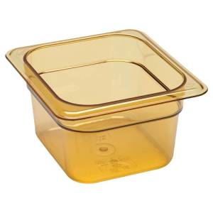 GASTRONOR TRAY HOT-PAN WITHOUT LID GN 1/6-100MM. DEEP COLOR AMBER CAMBRO