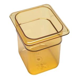 GASTRONOR TRAY HOT-PAN WITHOUT LID GN 1/6-150MM. DEEP COLOR AMBER CAMBRO