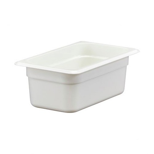 Gastronormbak polycarbonaat wit zonder deksel gn 1/4-100mm. diep