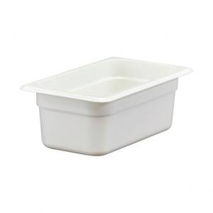 Gastronormbak polycarbonaat wit zonder deksel gn 1/4-100mm. diep