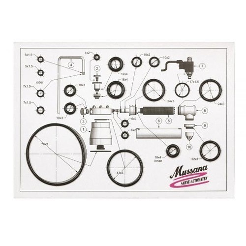 KIT JOINTS TORIQUES MUSSANA