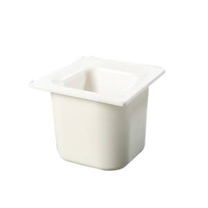 COLDMASTER GASTRONORM TRAY GN 1/6 DIM. 17.6X16.2X(H)15CM. INH. 14.2 ltr. COLOR WHITE PLASTIC