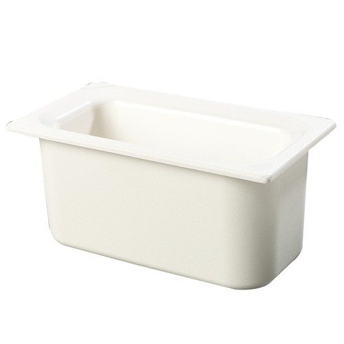 Coldmaster gastronormbak gn 1/3 afm. 32,5x17,6x(h)15cm. inh. 3,8 ltr. kleur wit kunststof