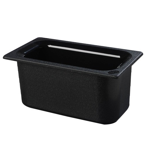 Coldmaster gastronormbak gn 1/3 afm. 32,5x26,5x(h)15cm. inh. 3,8 ltr. kleur zwart kunststof