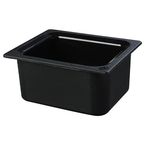 Coldmaster gastronormbak gn 1/2 afm. 32,5x26,5x(h)15cm. inh. 5,7 ltr. kleur zwart kunststof