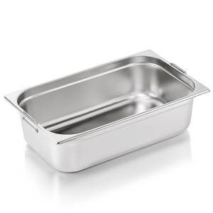 BAC GASTRONORME 1/1GN 150MM. ACIER INOXYDABLE PROFOND AVEC POIGNÉES INCLINABLES