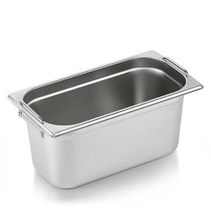 GASTRONORM CONTAINER 1/3GN 150MM. DEEP W/SUNKINABLE HANDLES STAINLESS STEEL