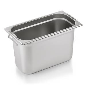 Gastronormbak 1/3gn 200mm. diep m/verzinkbare grepen rvs