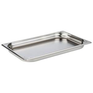 GASTRONOM TRAY GN 1/1 4CM. DEEP WITHOUT HANDLES STAINLESS STEEL 18/10