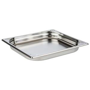 GASTRONOR TRAY GN 2/3 4CM. DEEP WITHOUT HANDLES STAINLESS STEEL 18/10