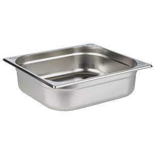 Gastronormbak gn 2/3 10cm. diep zonder grepen rvs 18/10 Pro-Cooking