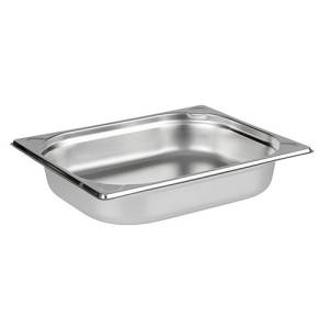 GASTRONORMBEHÄLTER GN 1/2 5,5CM. TIEF OHNE GRIFFE EDELSTAHL 18/10