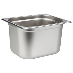 GASTRONORM CONTAINER GN 1/2 20CM. DEEP WITHOUT HANDLES STAINLESS STEEL 18/10 PRO-COOKING