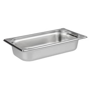 GASTRONORM CONTAINER GN 1/3 6.5CM. DEEP WITHOUT HANDLES STAINLESS STEEL 18/10 PRO-COOKING