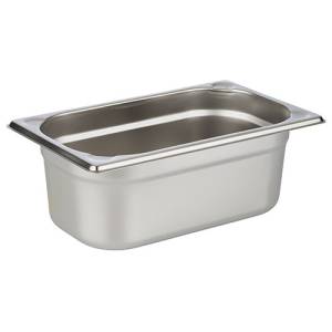 GASTRONORM-BEHÄLTER GN 1/4 10 CM TIEF OHNE GRIFFE EDELSTAHL 18/10 PRO-COOKING