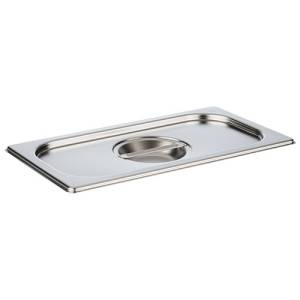 COUVERCLE GASTRONORM 1/3 GN SANS DÉCOUPE INOX 18/10 PRO-COOKING