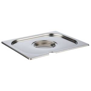 COUVERCLE GASTRONOR 1/2GN A/EMPLACEMENT CUILLERE INOX 18/10