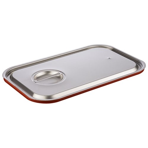 Gastronormdeksel 1/1gn m/siliconenafdichting rvs 18/10