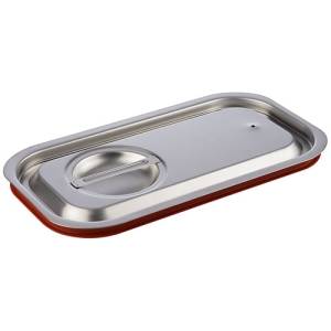 Gastronormdeksel 1/3gn m/siliconenafdichting rvs 18/10