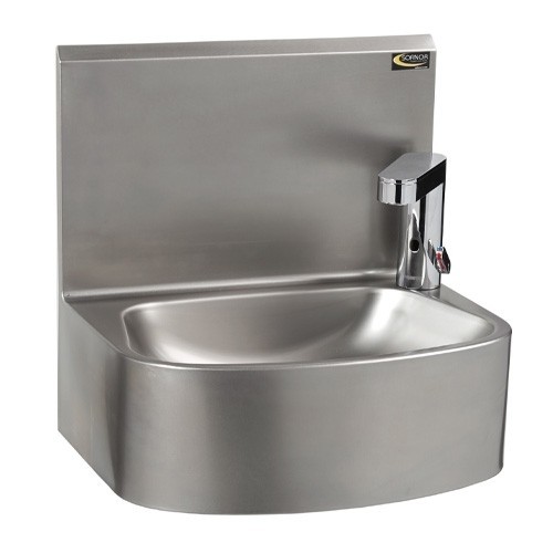 Handspoelbak met Sensorkraan lmame afm. 48x36cm. HG. 47cm.