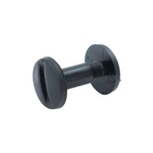 VERBINDUNGSSCHRAUBEN, 2-TEILIG, KUNSTSTOFF, SCHWARZ, ZIEGELMülleimer