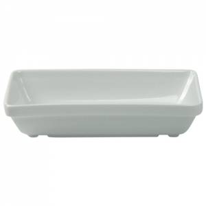 DISH RECTANGULAR NORDIKA DIM. 125x205MM. COLOR WHITE NOVA