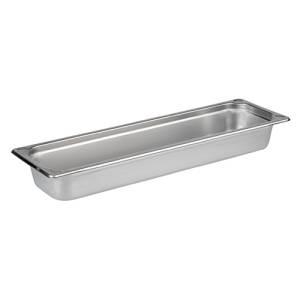 PLATEAU GASTRONOMIQUE GN 2/4 6.5CM. PROFOND SANS POIGNÉES INOX 18/10