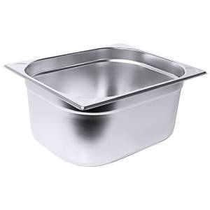 PLATEAU GASTRONOMIQUE GN 2/3 20CM. PROFOND SANS POIGNÉES INOX 18/10