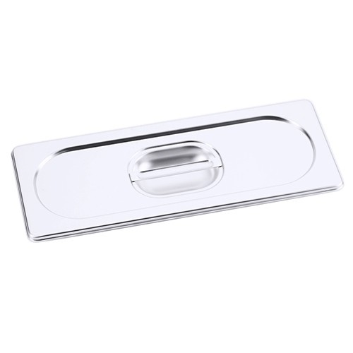 Gastronormdeksel 2/8 gn z/uitsparing rvs 18/10