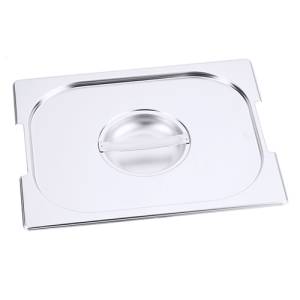 GASTRONOR COVER 2/3GN WITH HANDLE RECESS Stainless steel 18/10