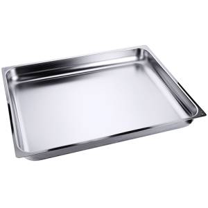 GASTRONOR TRAY GN 2/1 6.5CM. DEEP WITHOUT HANDLES STAINLESS STEEL 18/10