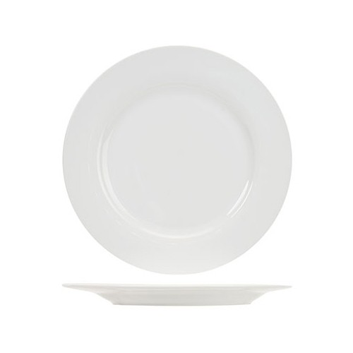 Dessertbord diam. 20,5cm. porselein wit