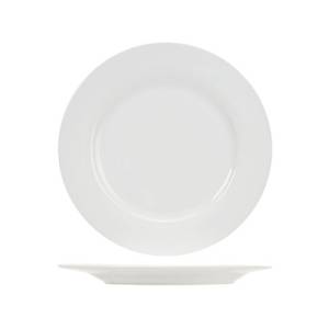 Assiette à dessert de 20,5 cm de diamètre, en porcelaine blanche