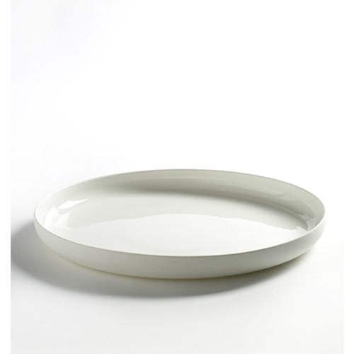 Bord hoog xl diam. 28 cm. semi geglazuurd base piet boon Serax