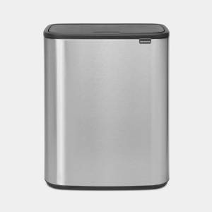 Afvalbak Bo Touch Bin 2x30l. matt steel fingerprint proof Brabantia
