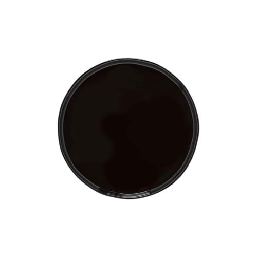 ASSIETTE PLATE DIAM. 21.1CM. LAGOA ECO GRES NOIR COSTA NOVA
