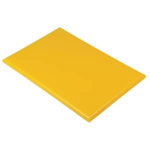 Einfaches Schneidebrett, gelb, Maße 50 x 30 x 1,5 cm, Pro-Cooking Polyethylen