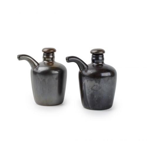 Olie & azijnfles inh. 16cl.set metallic Escura F2D