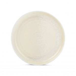 Bord plat diam. 26 cm. hgt. 3 cm. Beige Arco F2D