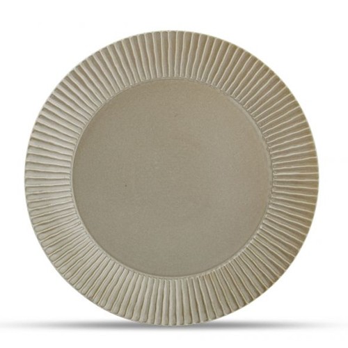 TELLER FLACH DURCHMESSER 30,5 CM. SALBEIGRÜN AURORA F2D