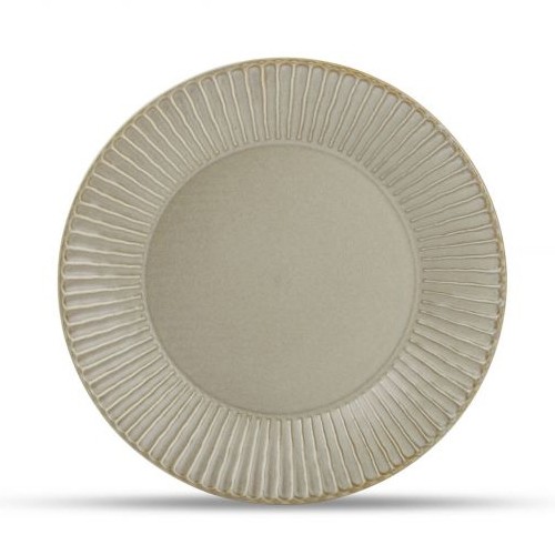 PLATE DEEP DIAM. 24 CM. HGT. 4 CM. SAGE GREEN AURORA F2D