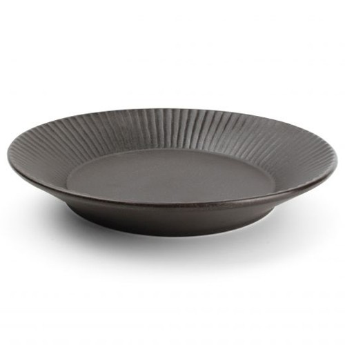 Bord diep diam. 24 cm. hgt. 4 cm. zwart Aurora F2D